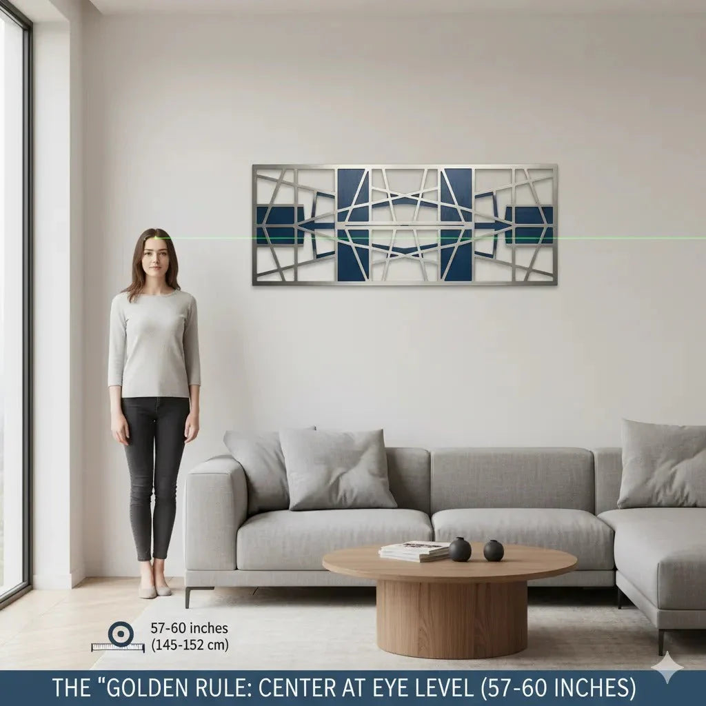 How High Should You Hang Metal Wall Art? The Eye-Level Rule Every Australian Home Should Follow