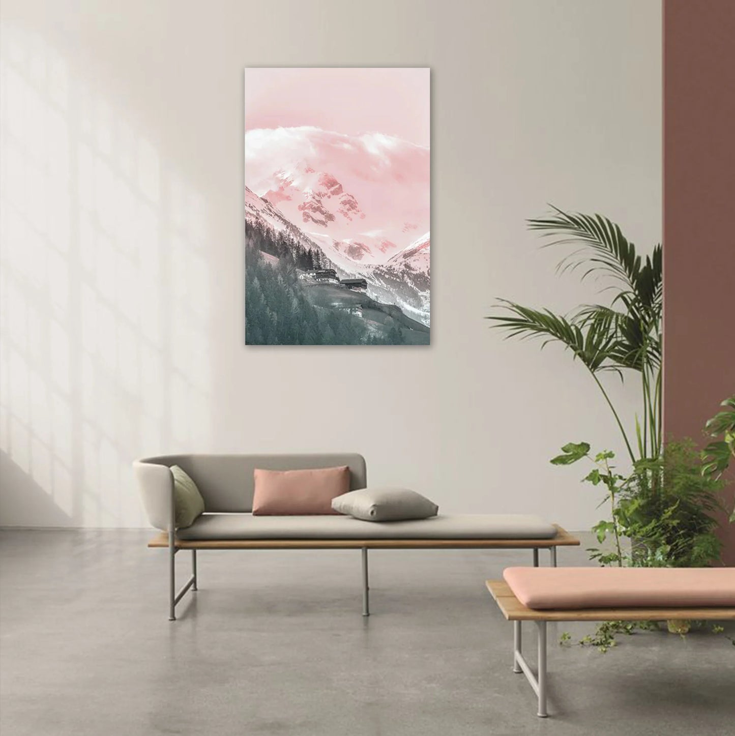 Snow Light Mountain