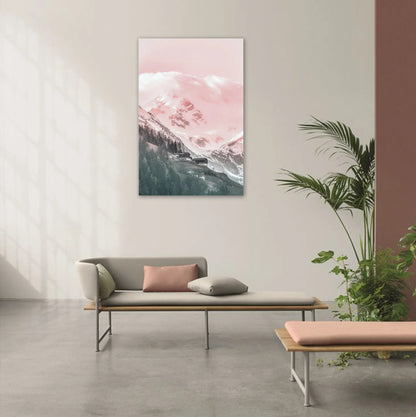 Snow Light Mountain