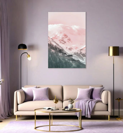 Snow Light Mountain