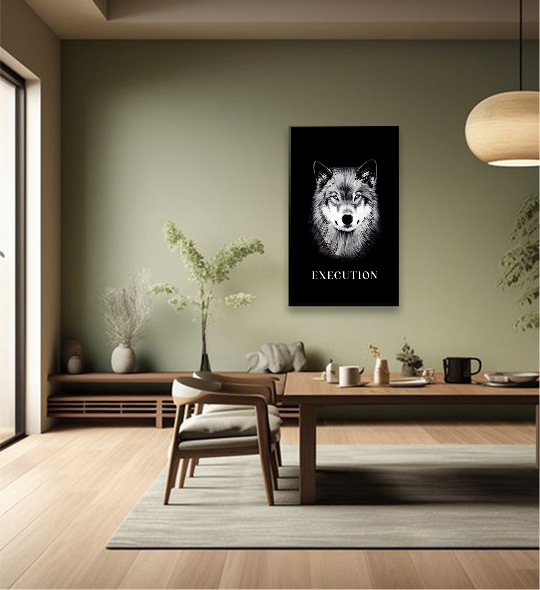 The Wolf Faster — Single Panel Execution Metal Wall Art