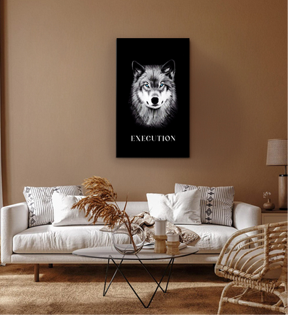 The Wolf Faster — Single Panel Execution Metal Wall Art
