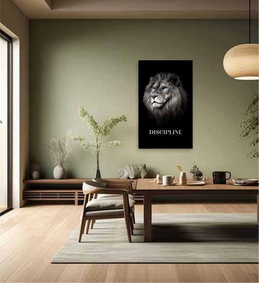 Discipline – The Lion Motivational Wall Art