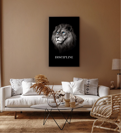 Discipline – The Lion Motivational Wall Art