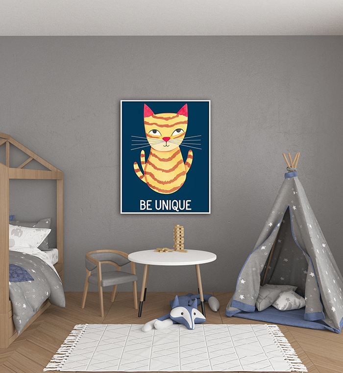 Be Unique-Quote Art