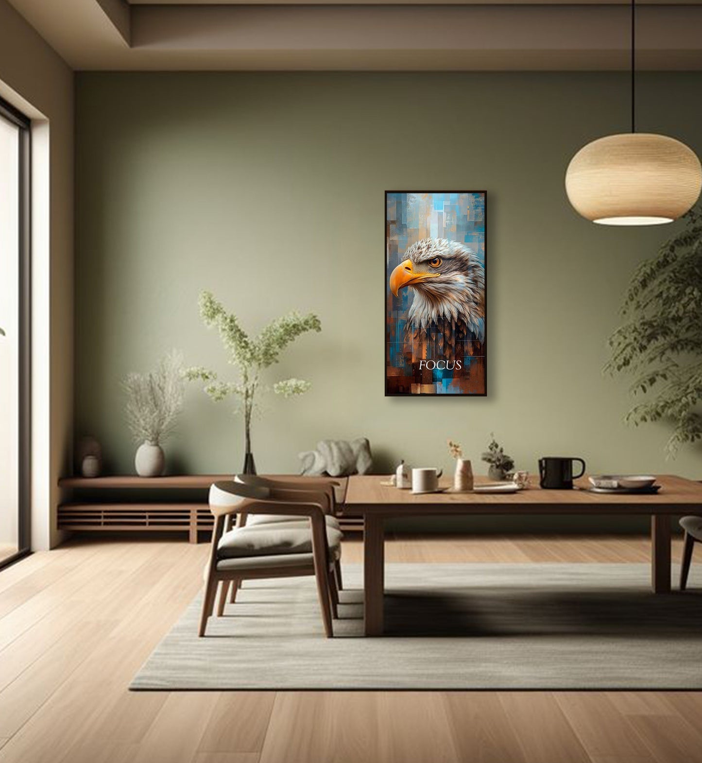 Discipline — The Eagle | Motivational Metal Wall Art