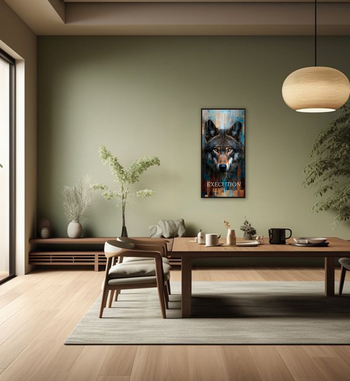 Discipline — The Wolf | Motivational Metal Wall Art
