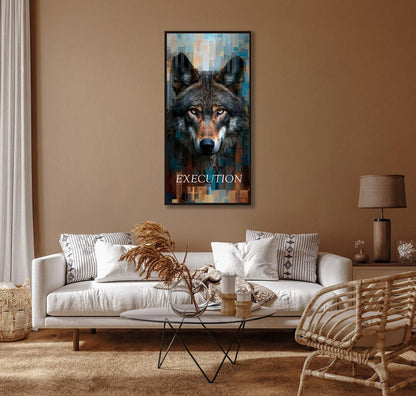 Discipline — The Wolf | Motivational Metal Wall Art